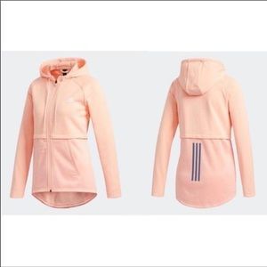 Adidas Pink Hooded Zippie Size Small